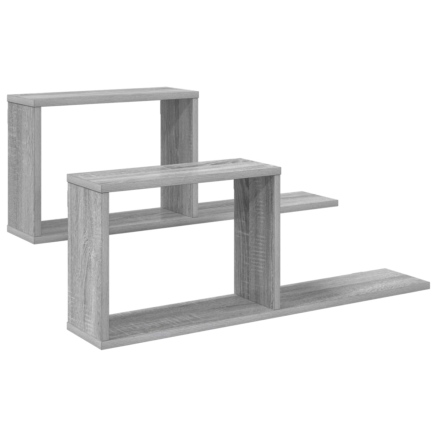 Floating Shelves 2 pcs Grey Sonoma 80 x 15 x 30 cm