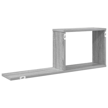 Floating Shelves 2 pcs Grey Sonoma 80 x 15 x 30 cm