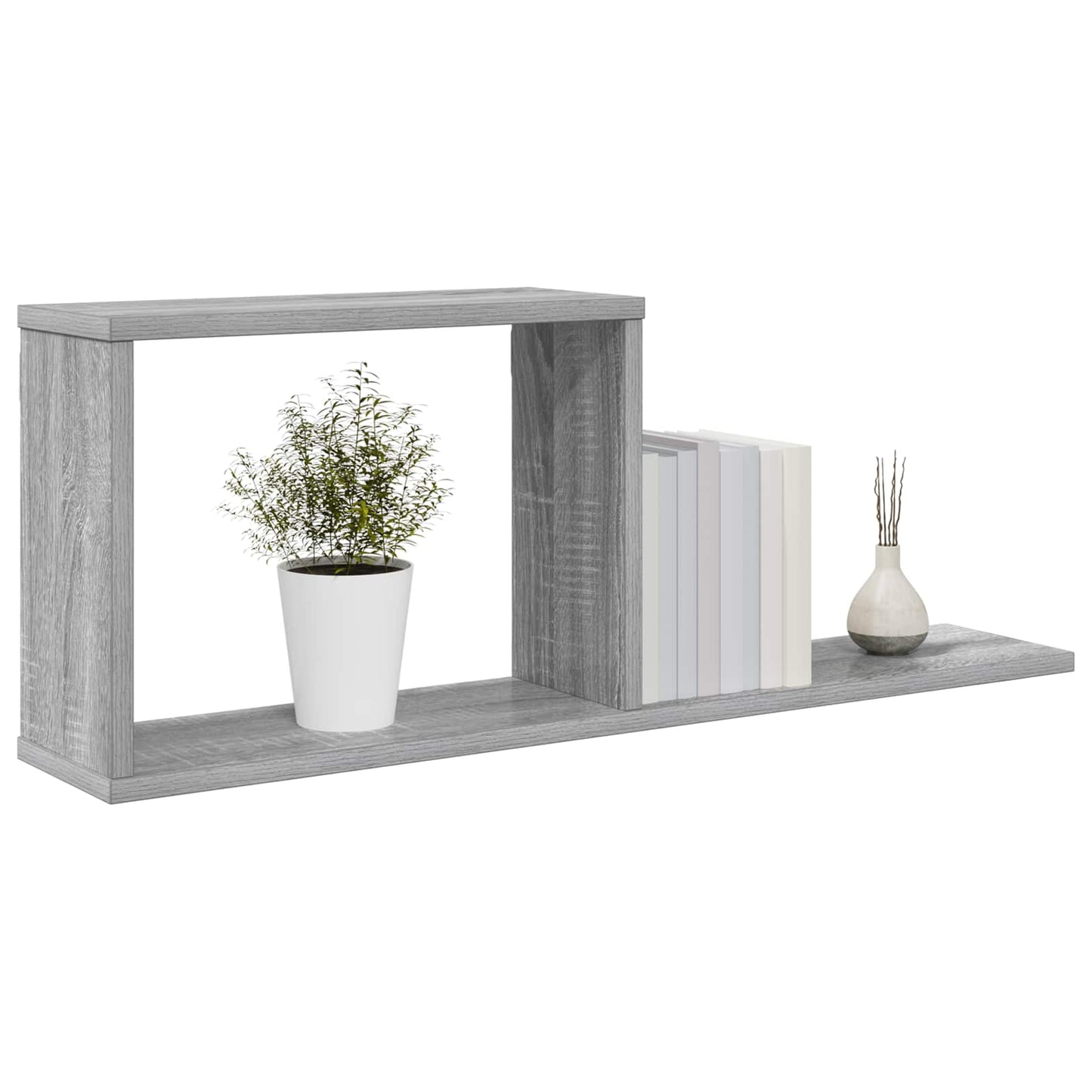 Floating Shelves 2 pcs Grey Sonoma 80 x 15 x 30 cm