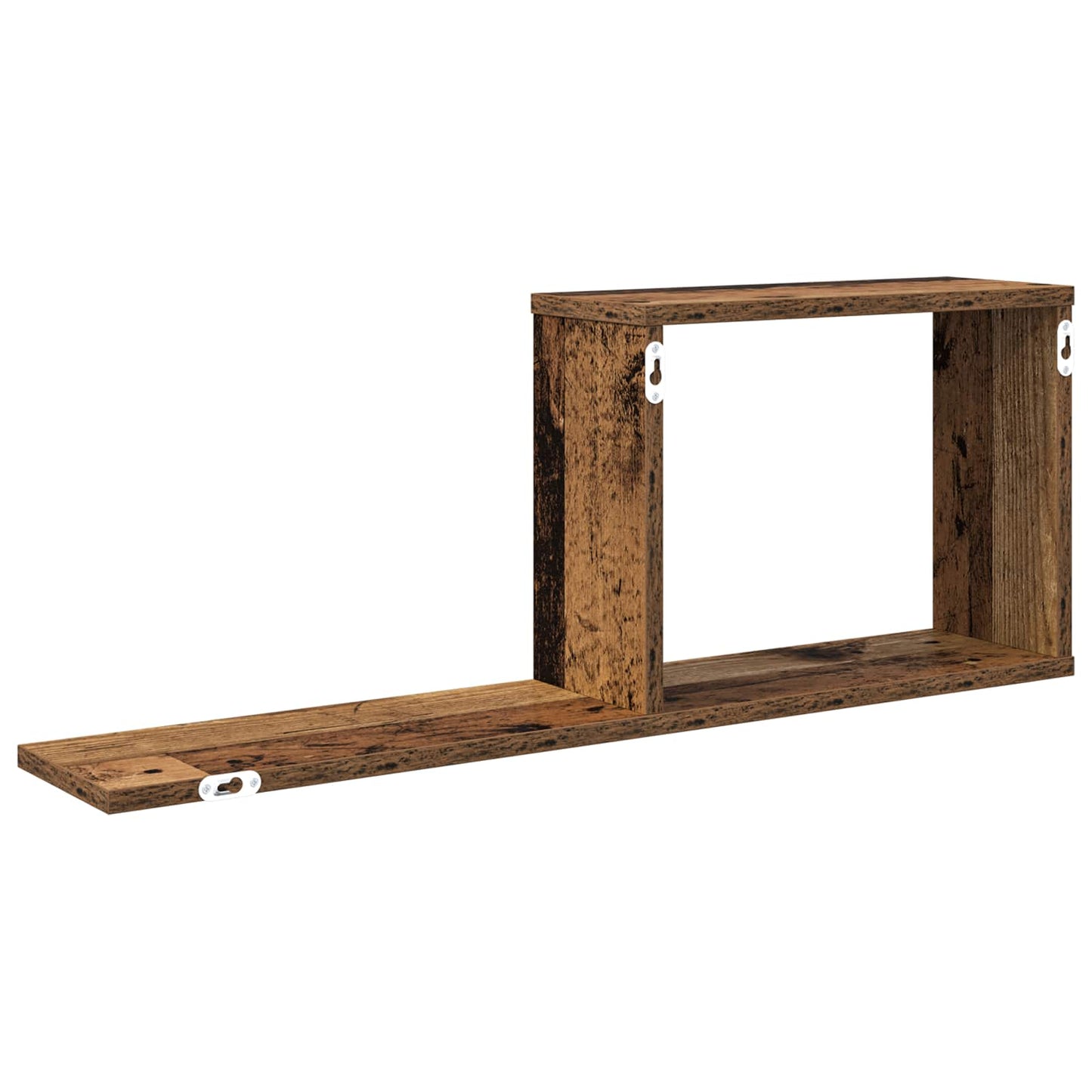Floating Shelves 2 pcs Old Wood 80 x 15 x 30 cm Engineered Wood