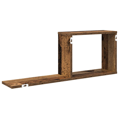 Floating Shelves 2 pcs Old Wood 80 x 15 x 30 cm Engineered Wood