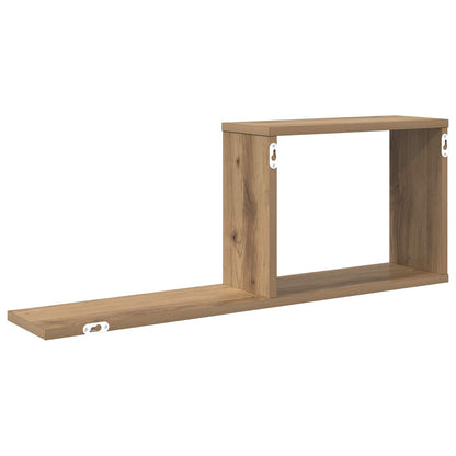 Floating Shelves Artisan Oak 80 x 15 x 30 cm Engineered Wood