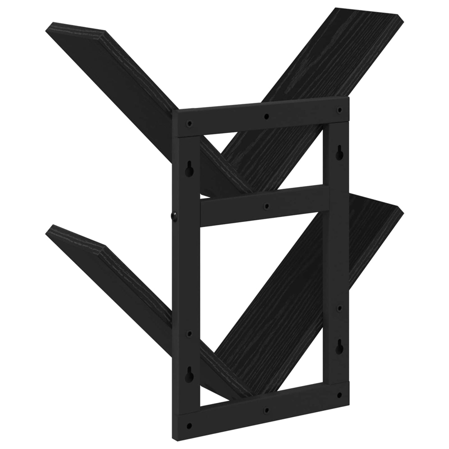 Wall Floating Shelf 2 pcs Black Oak 43 x 15 x 47 cm
