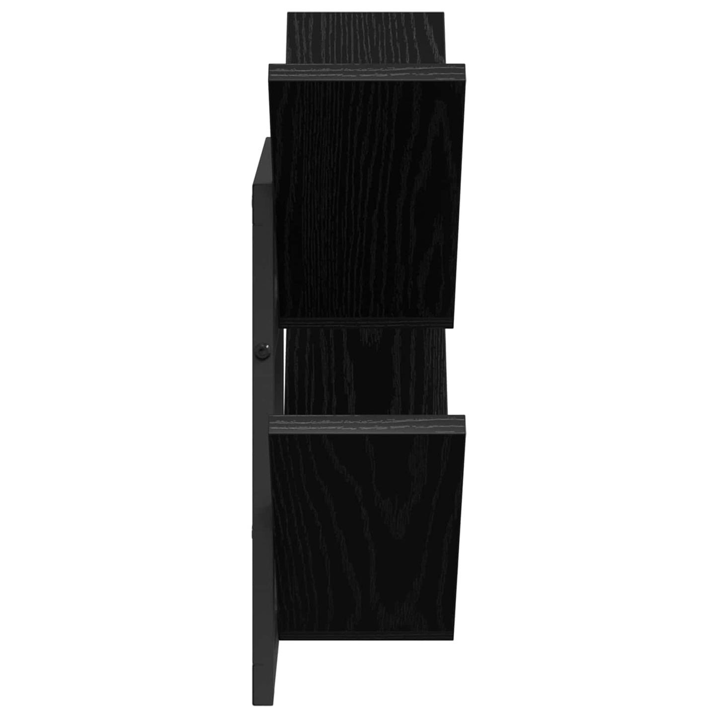 Wall Floating Shelf 2 pcs Black Oak 43 x 15 x 47 cm