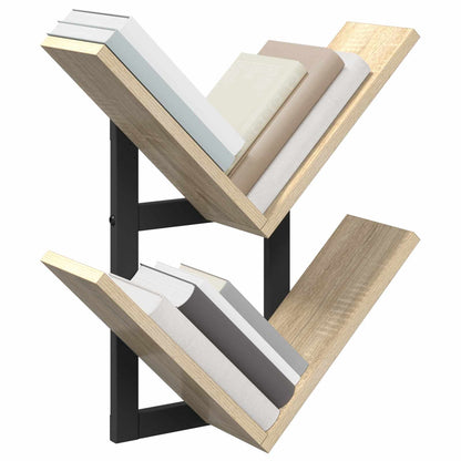 Wall Floating Shelf 2 pcs Sonoma Oak 43 x 15 x 47 cm