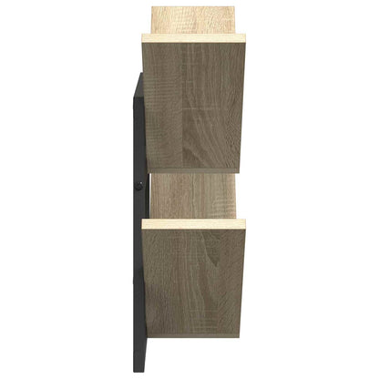 Wall Floating Shelf 2 pcs Sonoma Oak 43 x 15 x 47 cm