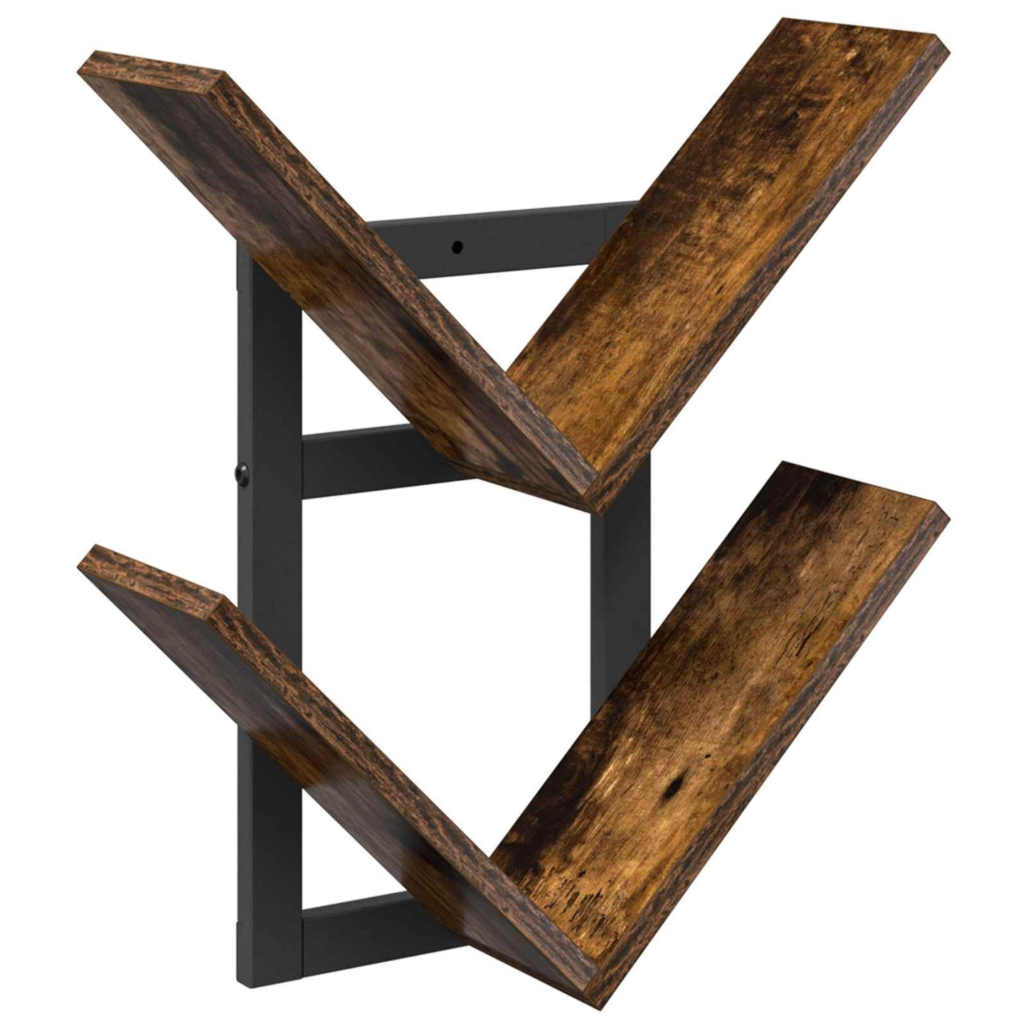 Wall Floating Shelf Smoked Oak 43 x 15 x 47 cm Engineered Wood