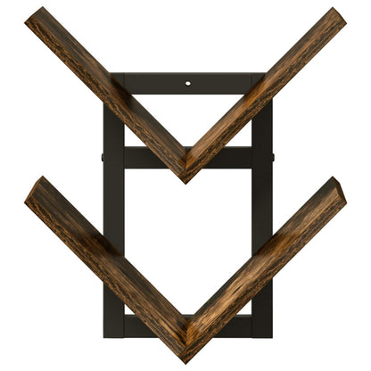 Wall Floating Shelf Smoked Oak 43 x 15 x 47 cm Engineered Wood