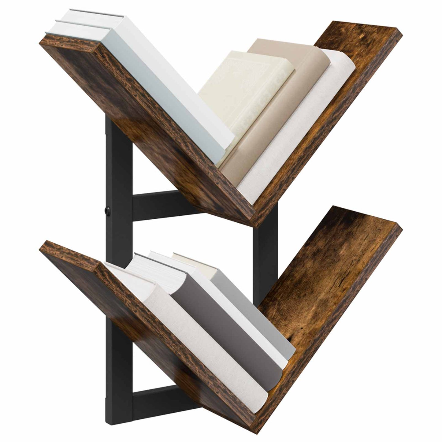 Wall Floating Shelf 2 pcs Smoked Oak 43 x 15 x 47 cm