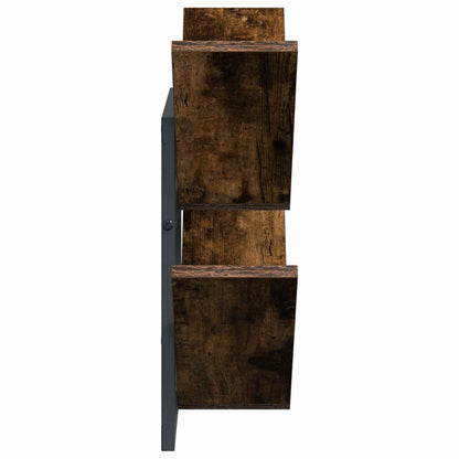 Wall Floating Shelf 2 pcs Smoked Oak 43 x 15 x 47 cm