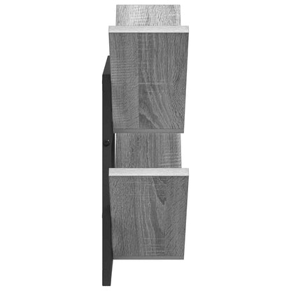 Wall Floating Shelf Grey Sonoma 43 x 15 x 47 cm Engineered Wood
