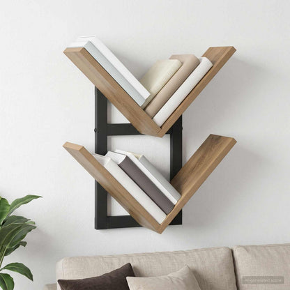 Wall Floating Shelf Artisan Oak 43 x 15 x 47 cm Engineered Wood