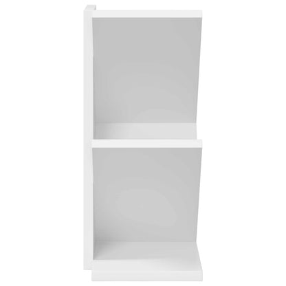 Tree Bookshelf 3-Tier 30 x 18 x 40 cm Engineered Wood White