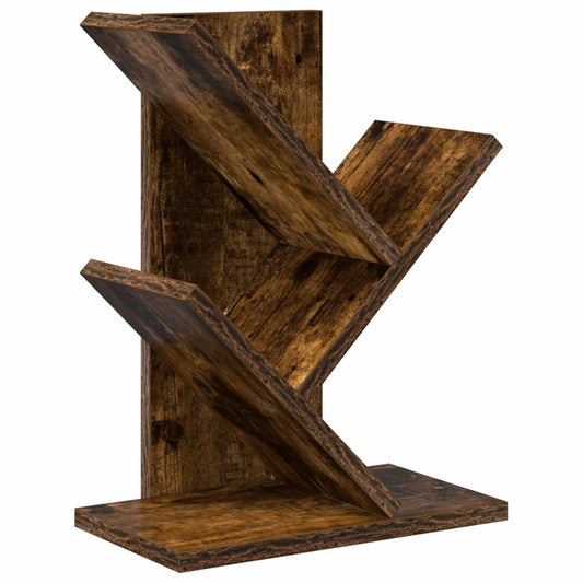 Tree Bookshelf 3-Tier 30 x 18 x 40 cm Engineered Wood