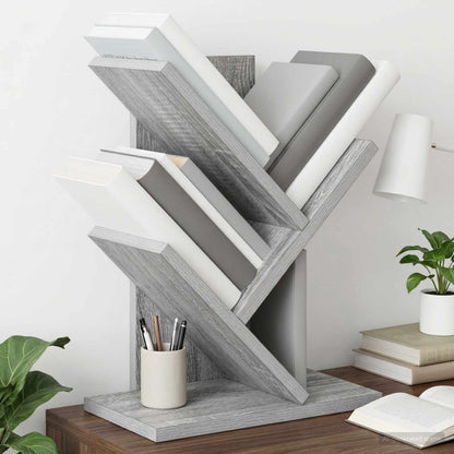 Tree Bookshelf 3-Tier 30 x 18 x 40 cm Engineered Wood