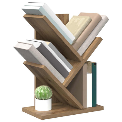 Tree Bookshelf 3-Tier 30 x 18 x 40 cm Engineered Wood