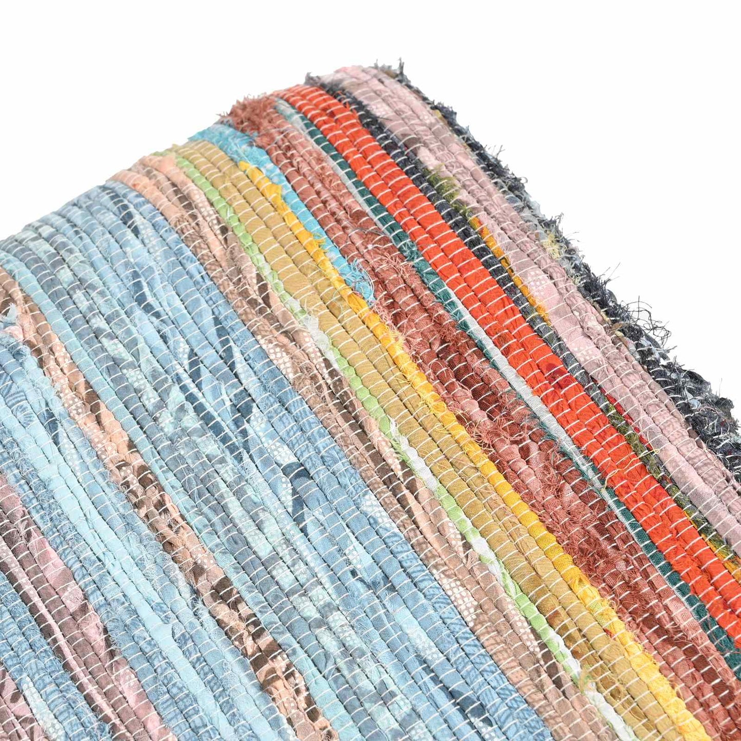 Bench 60 x 30 x 45 cm Real Leather Multicolour