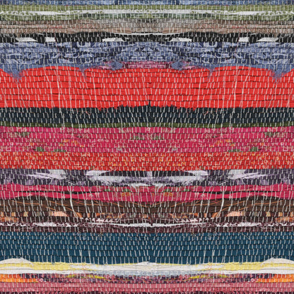 Bench 110 x 30 x 45 cm Real Leather Multicolour