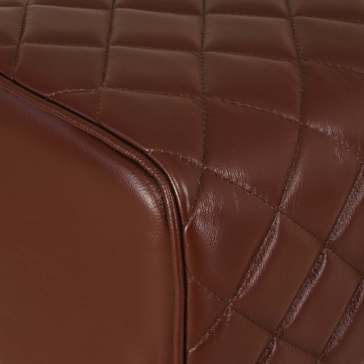 Bar Stool 2 pcs Brown Diamond 44 x 33 x 74 cm Real Leather