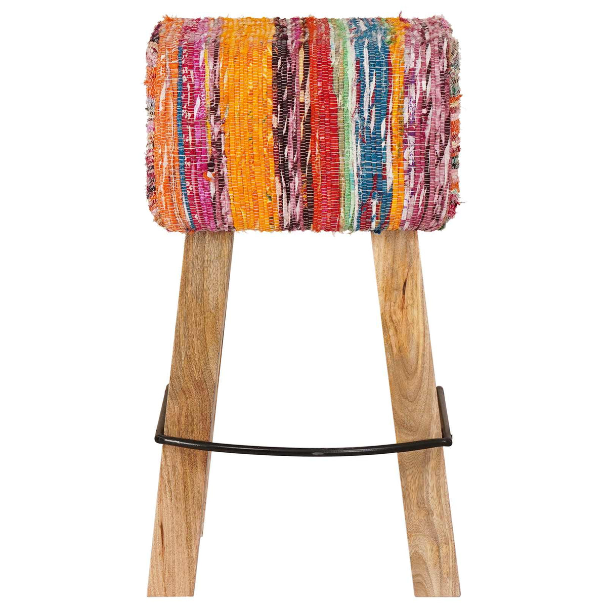 Bar Stool 2 pcs Multicolour 44 x 33 x 74 cm Real Leather