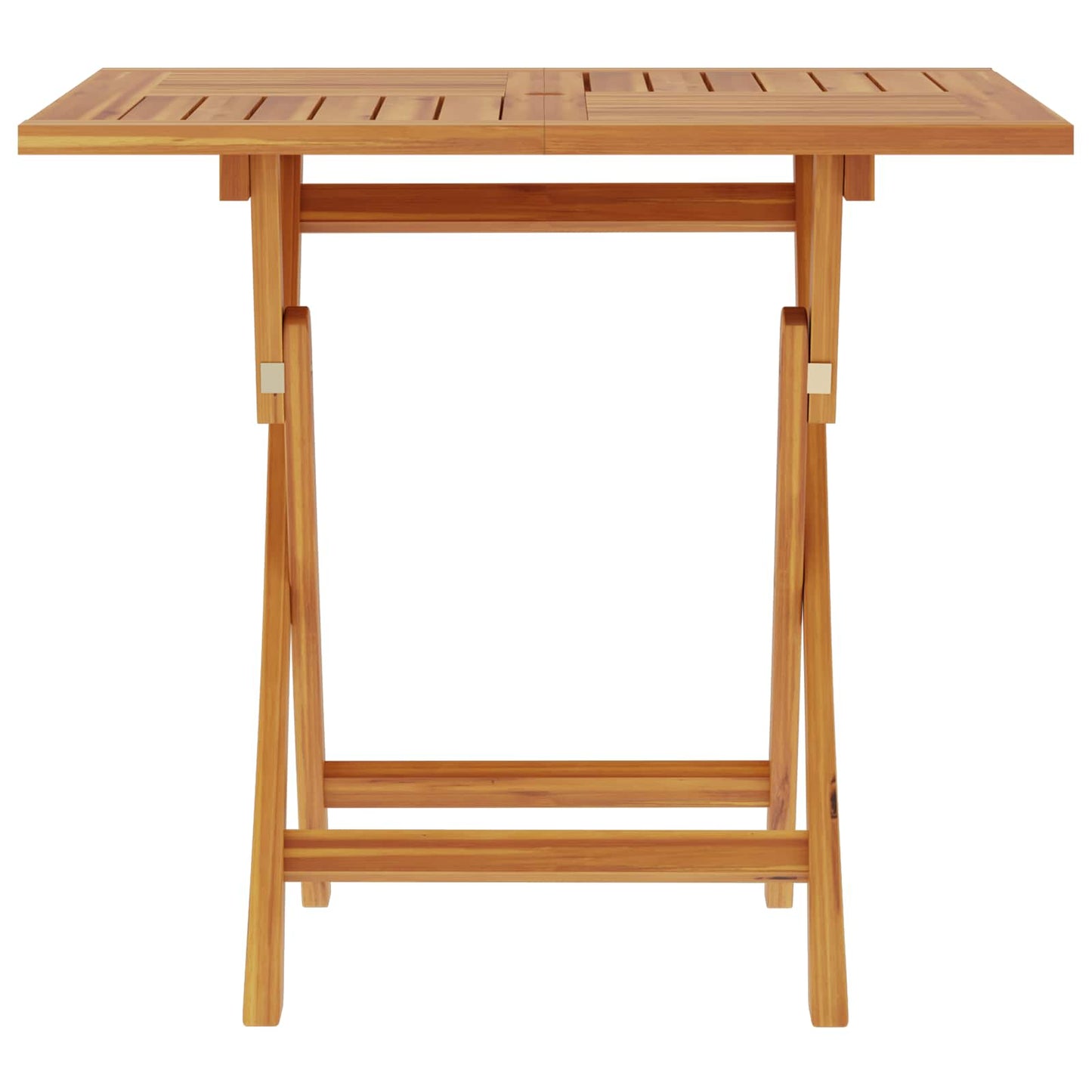 Folding Garden Table Natural 90 x 90 x 75 cm Solid Teak Wood