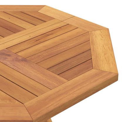 Folding Garden Table Natural 90 x 90 x 75 cm Solid Teak Wood