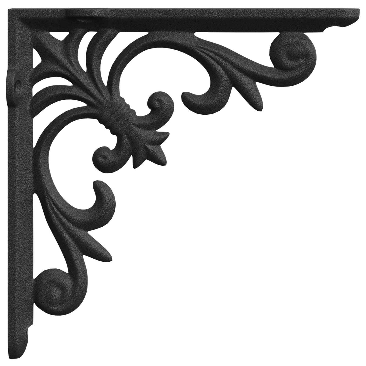 Wall Shelf Brackets 12 pcs Black 21.5 x 21.5 x 3.5 cm Steel