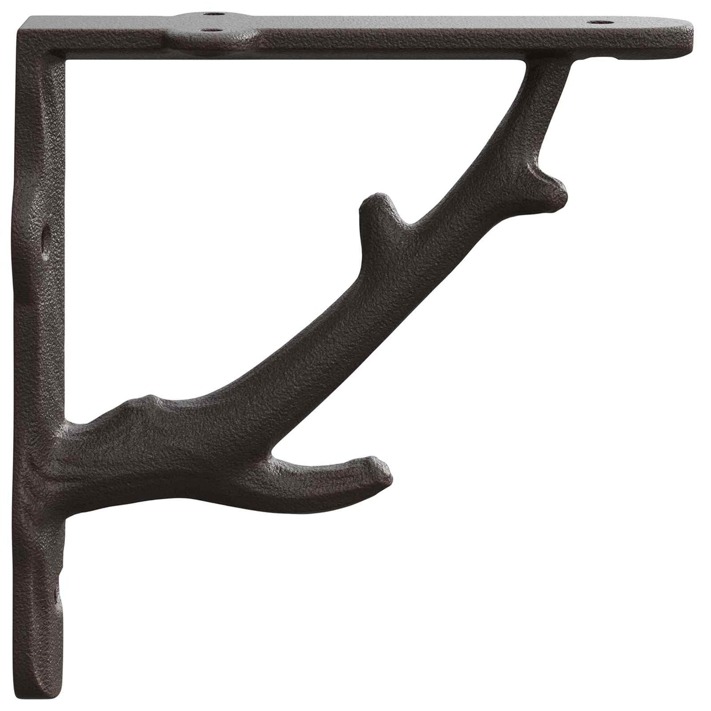 Wall Shelf Brackets 12 pcs Antique Brown 21.5 x 21.5 x 3.5 cm