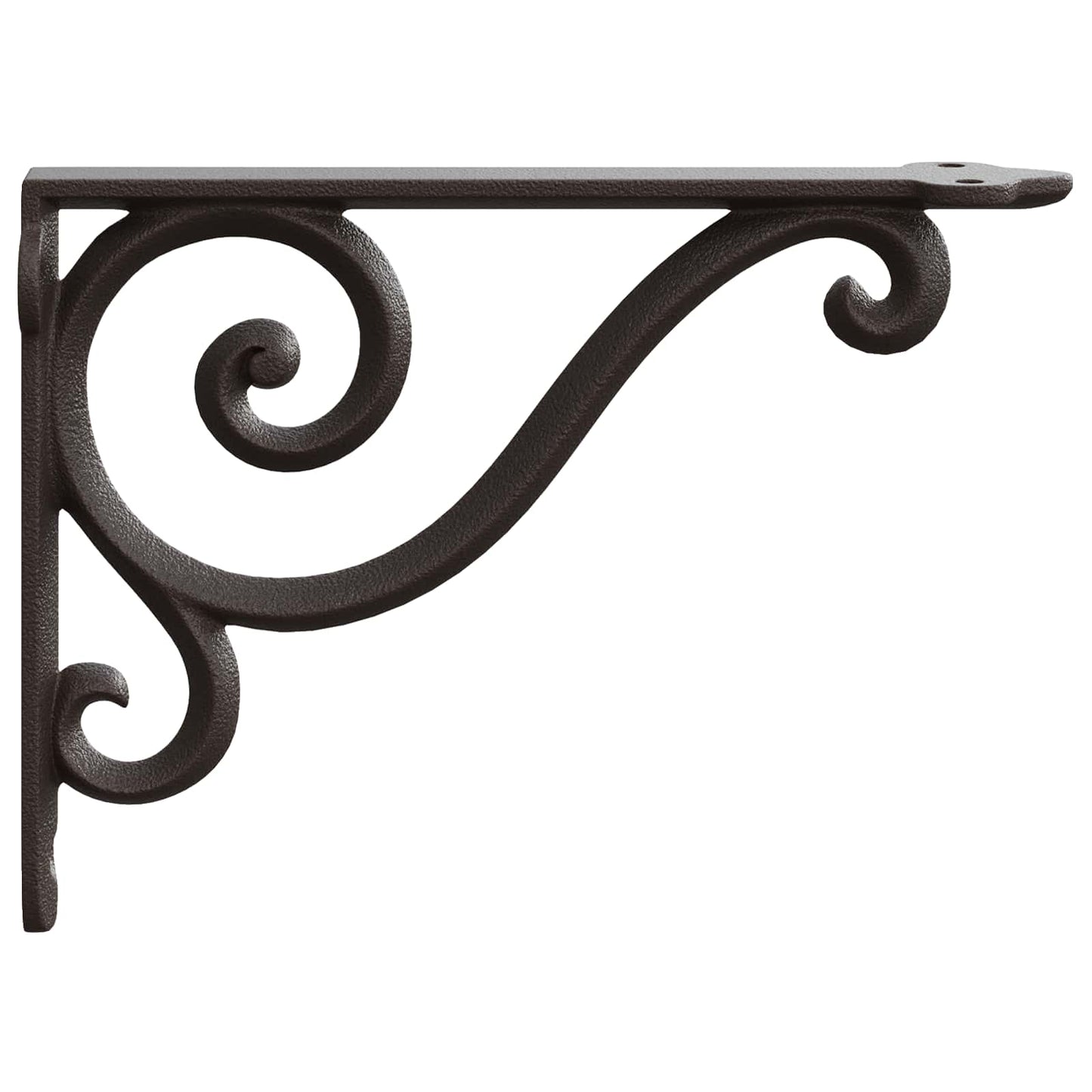 Wall Shelf Brackets 12 pcs Antique Brown 12 x 14 x 3 cm Steel