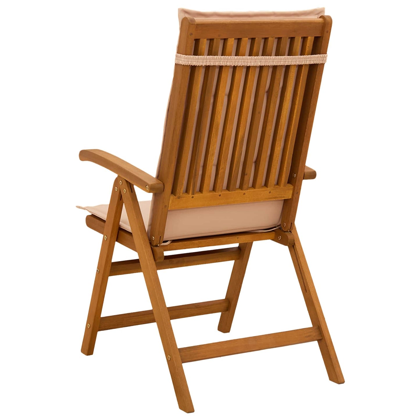 Reclining Garden Chairs 3 pcs Natural Solid Acacia Wood