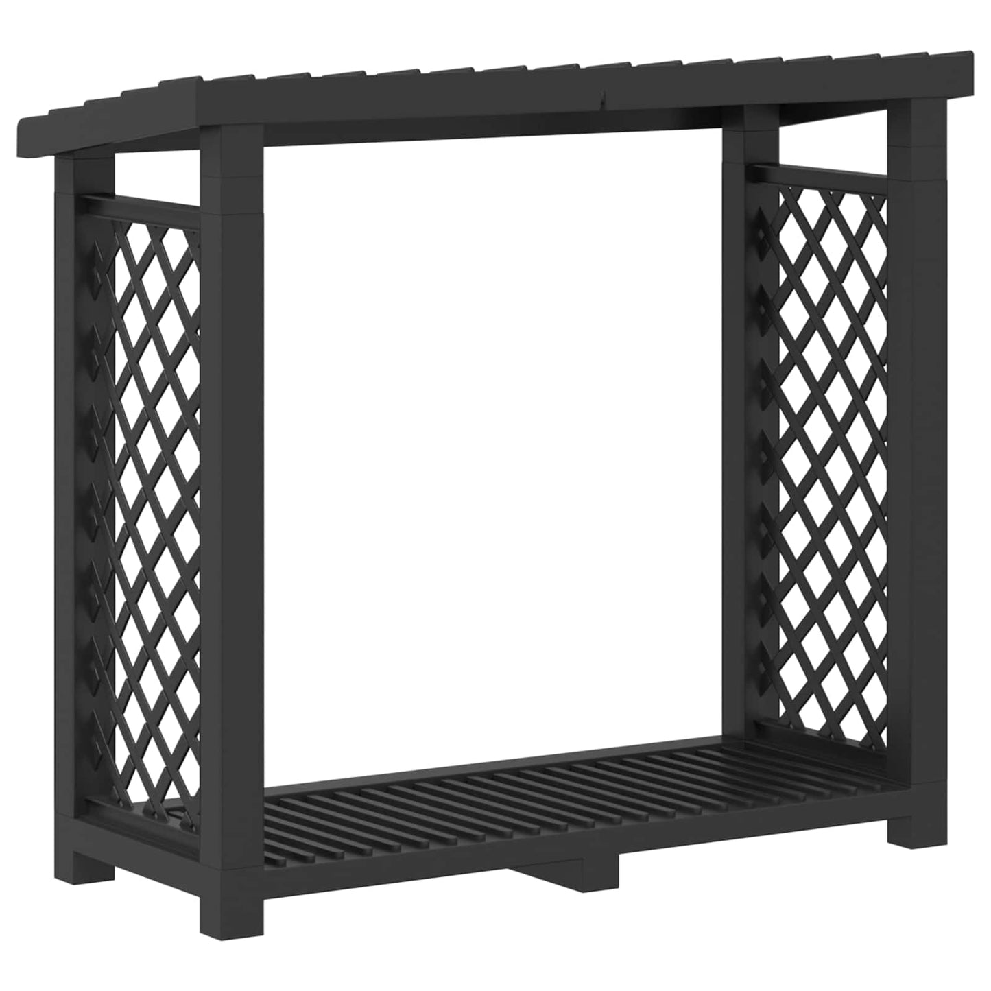Firewood Rack 114 x 46 x 101 cm PP Anthracite