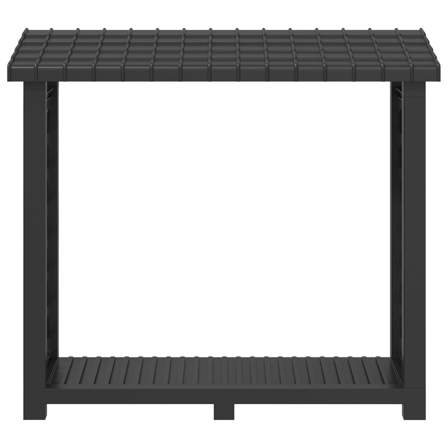 Firewood Rack 114 x 46 x 101 cm PP Anthracite