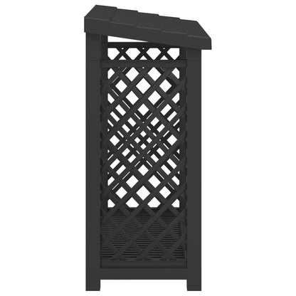 Firewood Rack 114 x 46 x 101 cm PP Anthracite