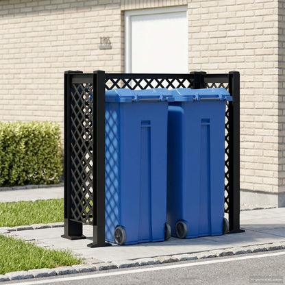 Dustbin Trellis Anthracite 123 x 47 x 114 cm PP