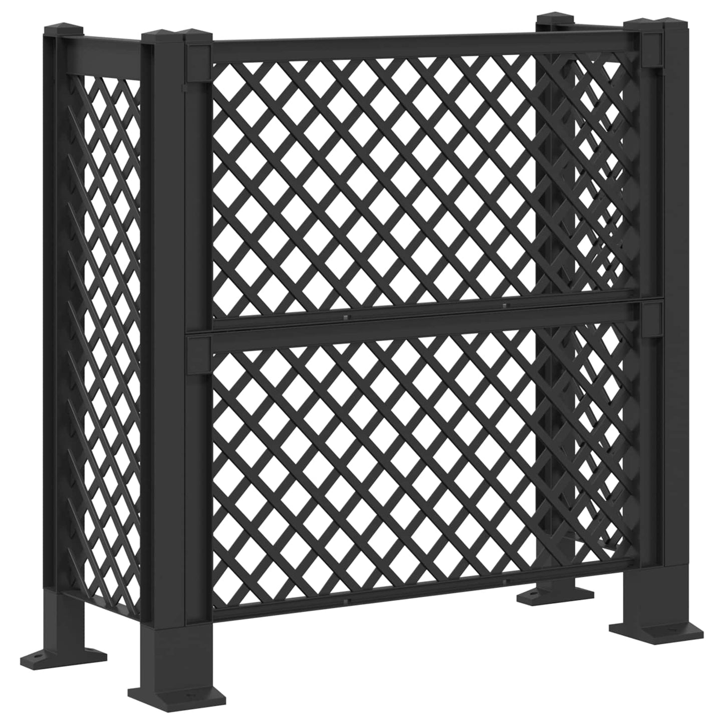 Dustbin Trellis Anthracite 123 x 47 x 114 cm PP