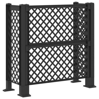 Dustbin Trellis Anthracite 123 x 47 x 114 cm PP