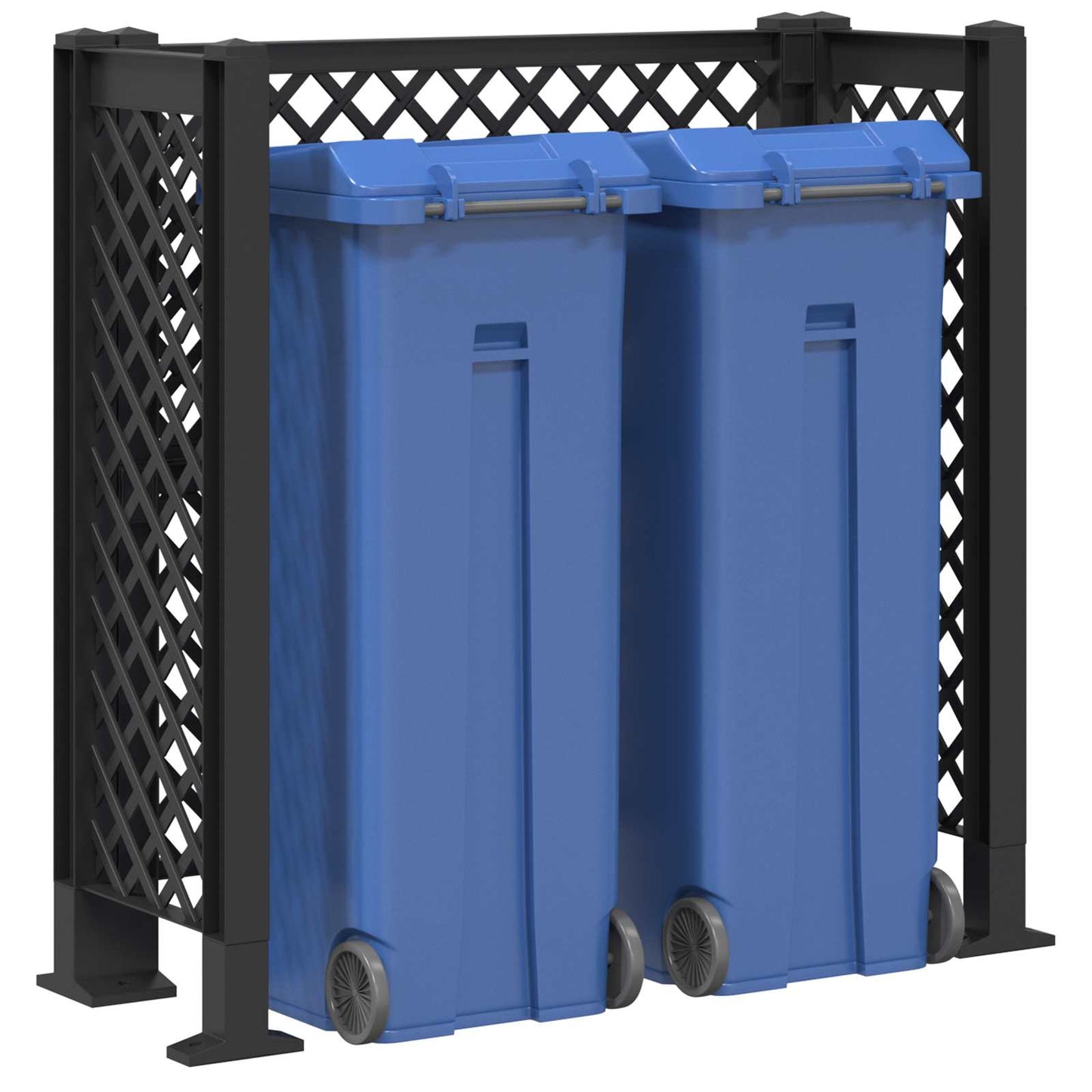 Dustbin Trellis Anthracite 123 x 47 x 114 cm PP