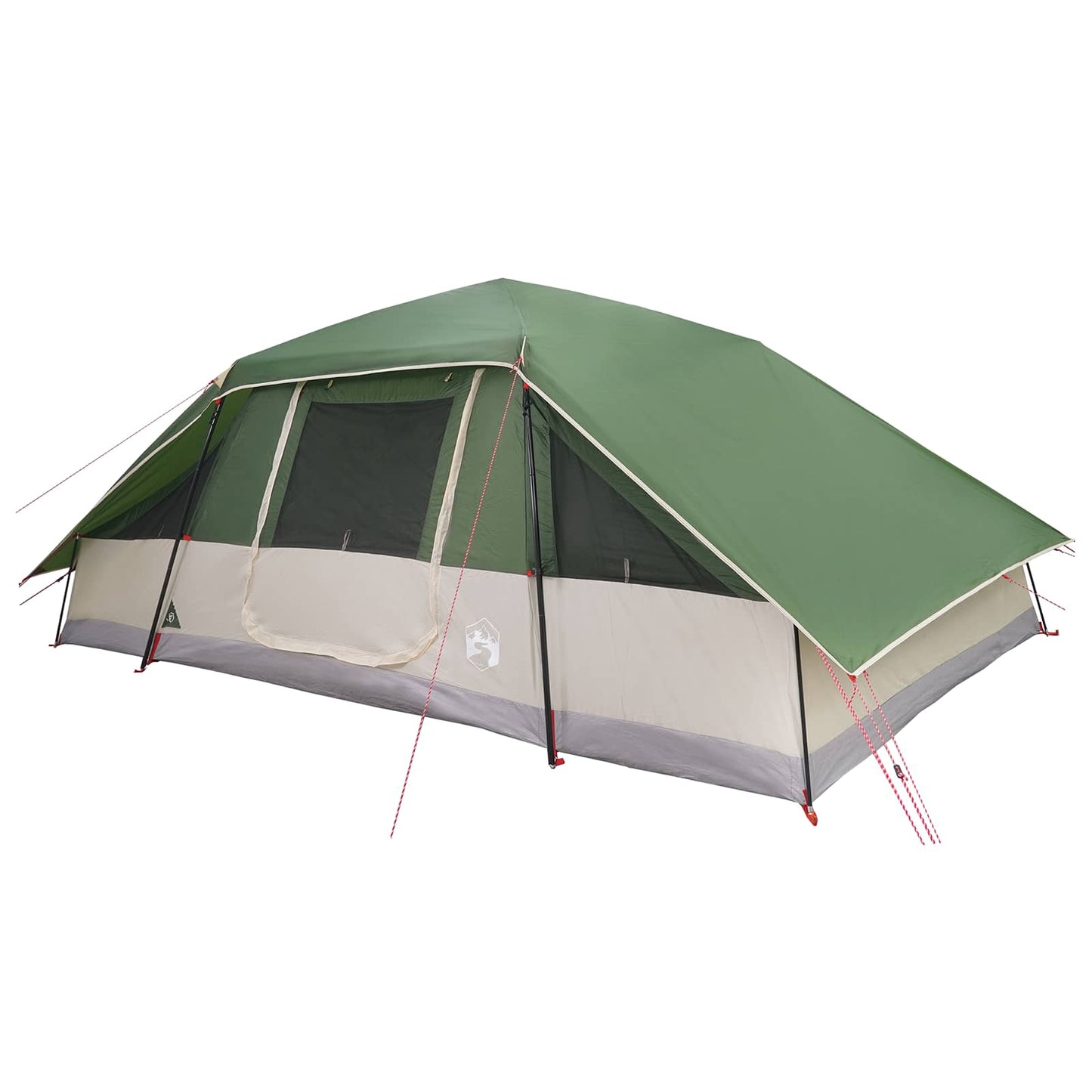 Family Tent with Rainfly Water-resistant Green 10-Person