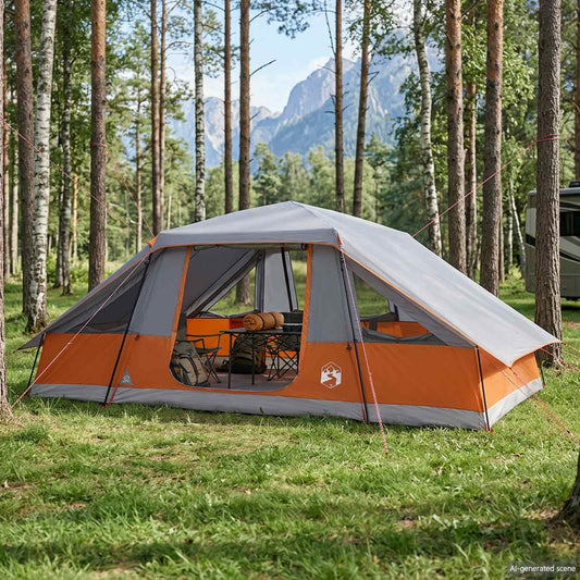 Family Tent with Rainfly Water-resistant 10-Person