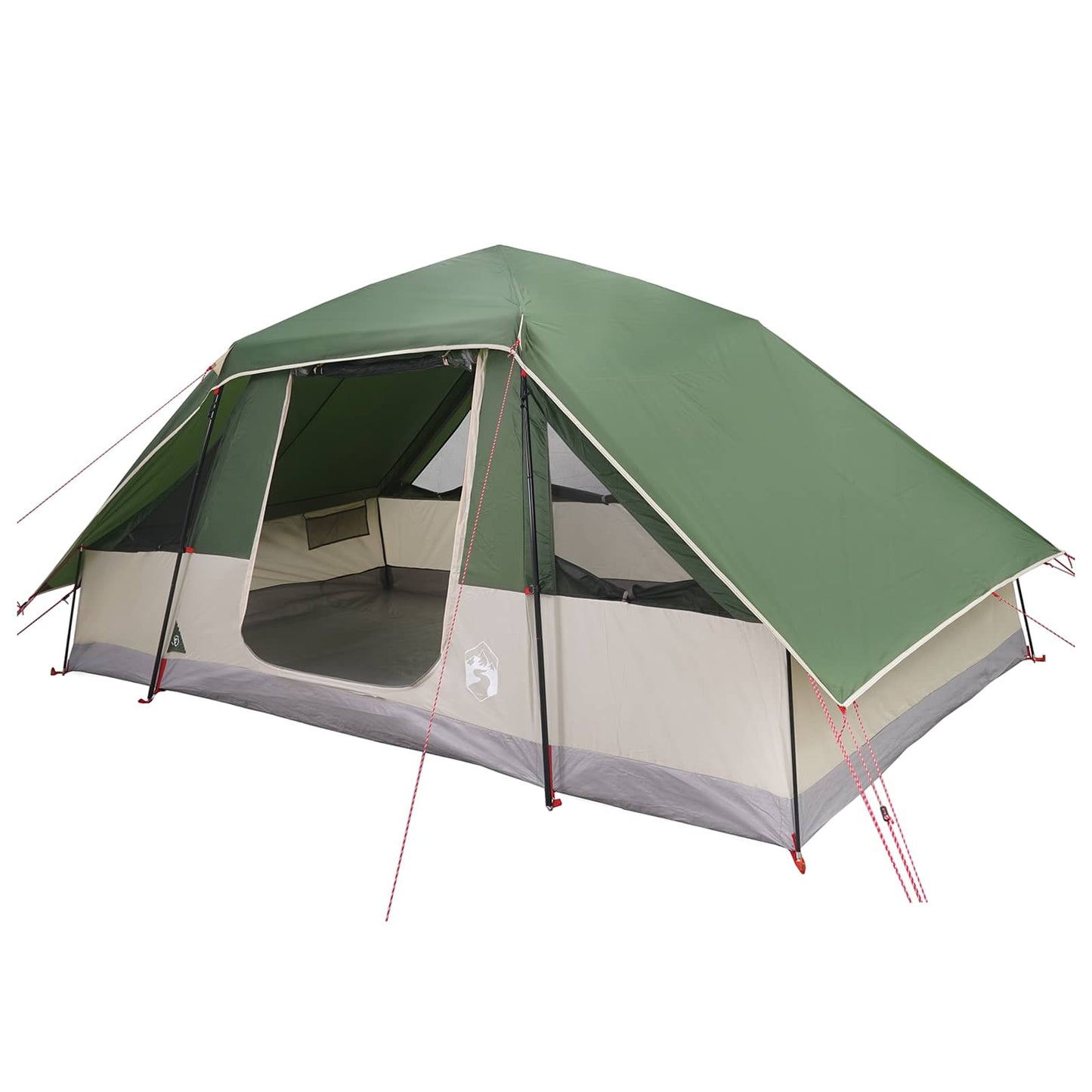 Family Tent with Rainfly Water-resistant 6-Person Green