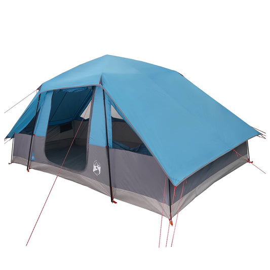 Family Tent with Rainfly Water-resistant 6-Person Blue