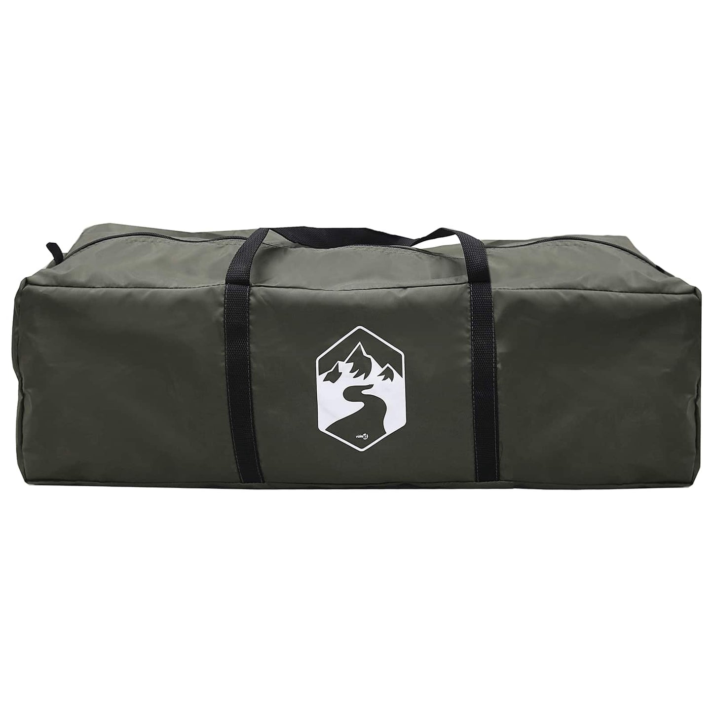 Family Tent with Rainfly Water-resistant 6-Person Army Green