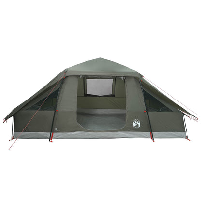 Family Tent with Rainfly Water-resistant 6-Person Army Green