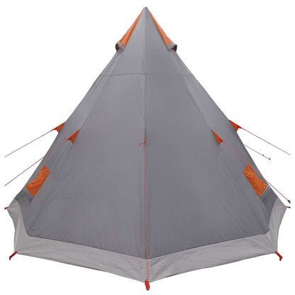 Tipi Tent Water-Resistant 3-Person Grey and Orange