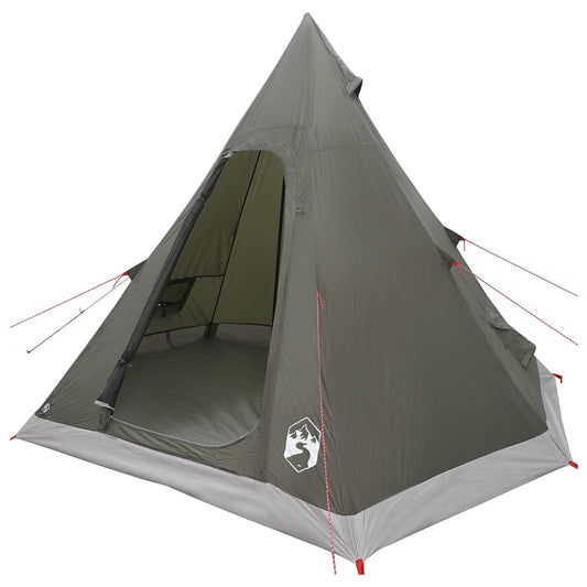 Tipi Tent Water-Resistant 3-Person Army Green