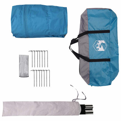 Canopy Tent Water-Resistant Blue 185T Polyester with PU Coating