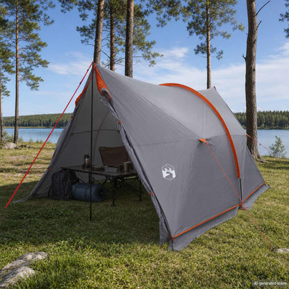 Canopy Tent Water-Resistant Grey and Orange