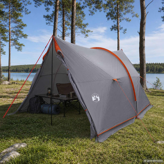 Canopy Tent Water-Resistant Grey and Orange