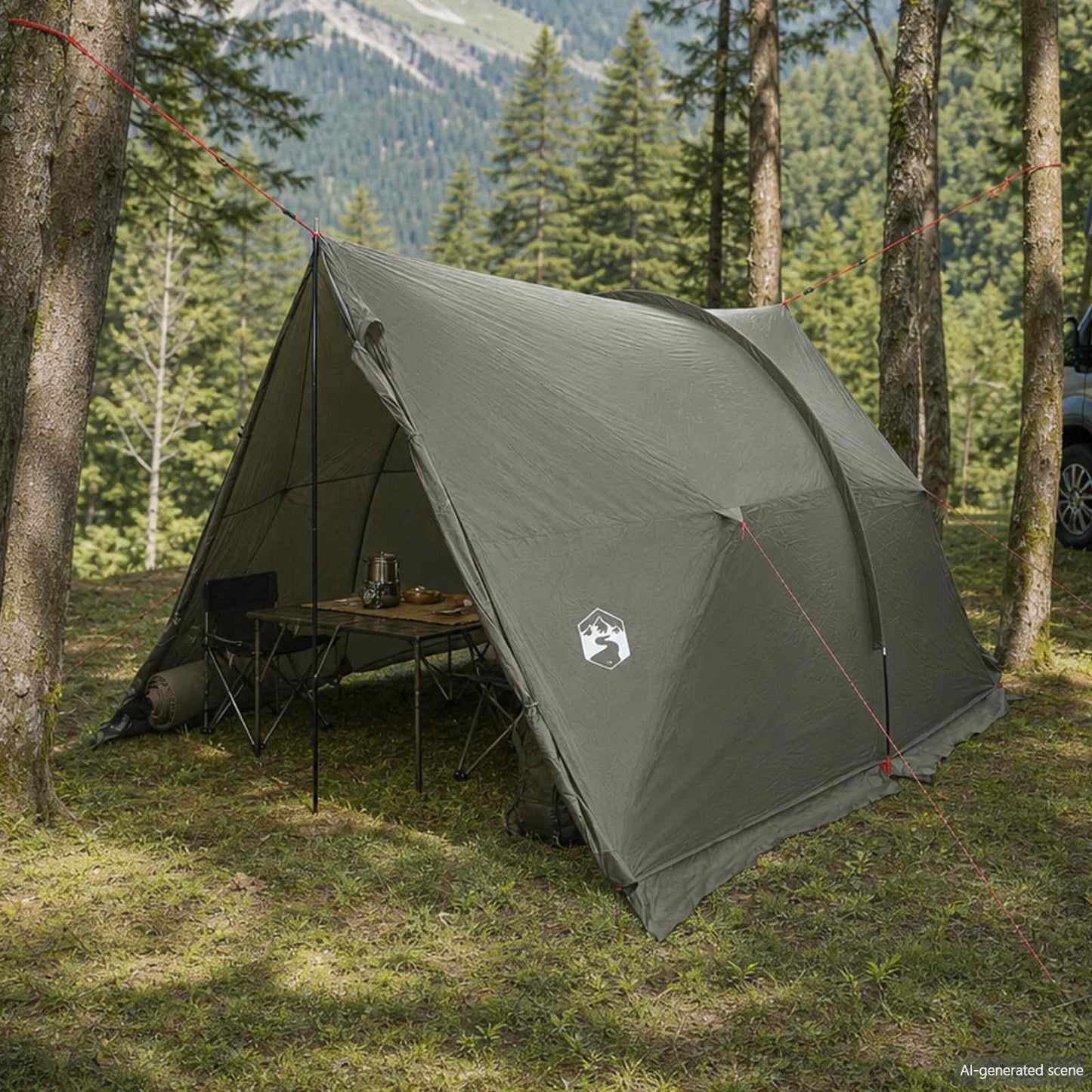 Canopy Tent Water-Resistant Army Green