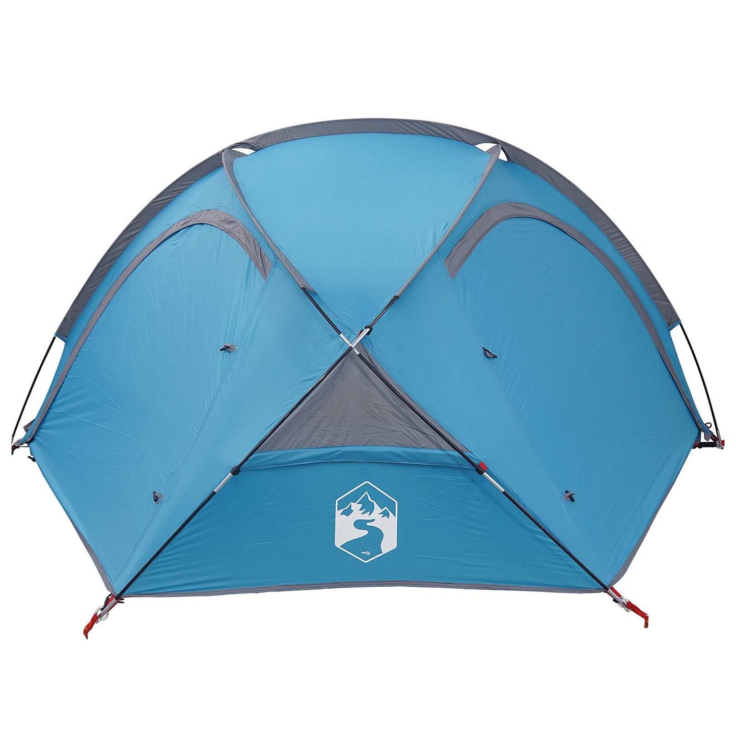 Trekking Tent with Rainfly Water-Resistant 2-Person Blue